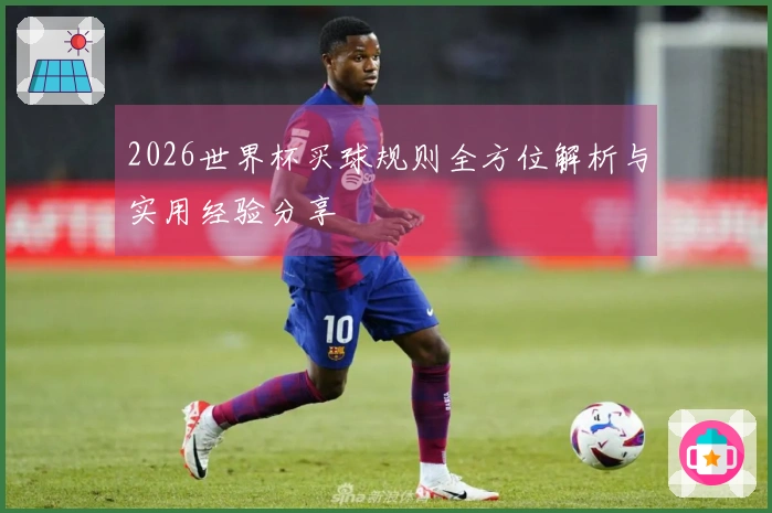 2026世界杯买球规则全方位解析与实用经验分享